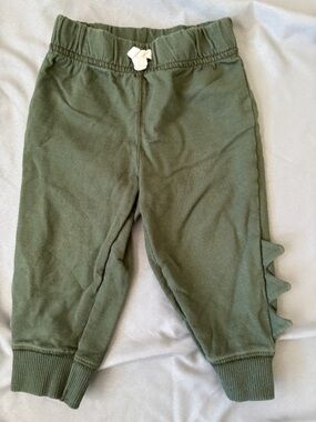 Carter's Olive Green Dino Detail Joggers